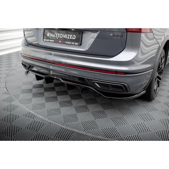 Központi Hátsó Splitter (with vertical bars) Volkswagen Tiguan Allspace R-Line Mk2 Facelift