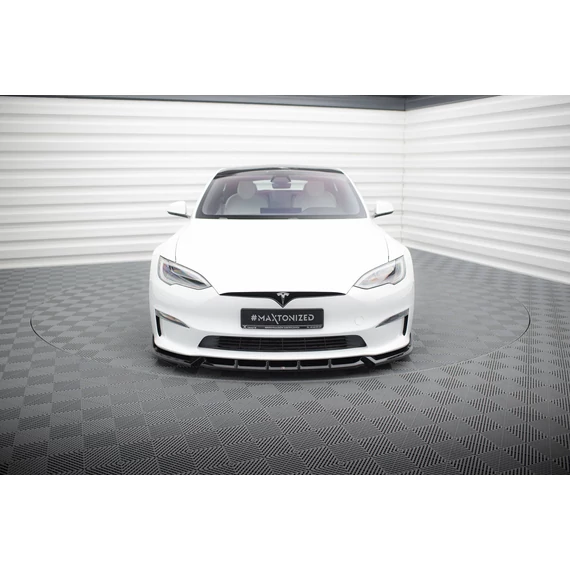 Első Splitter V.1 Tesla Model S Plaid Mk1 Facelift