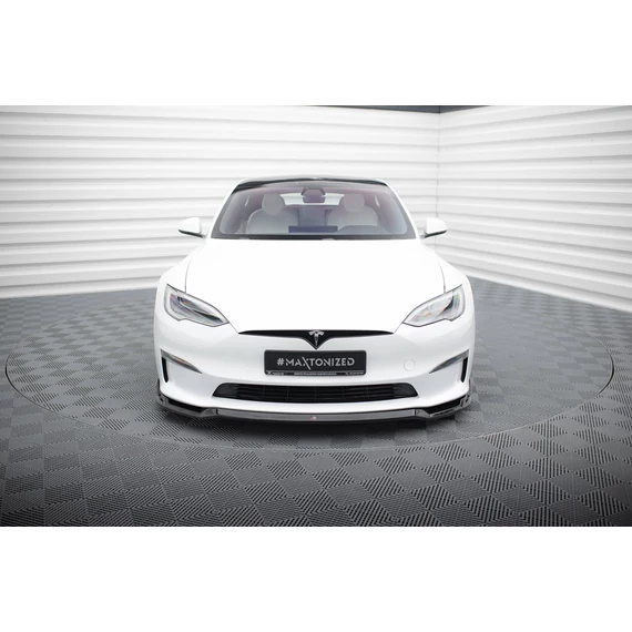Első Splitter V.2 Tesla Model S Plaid Mk1 Facelift