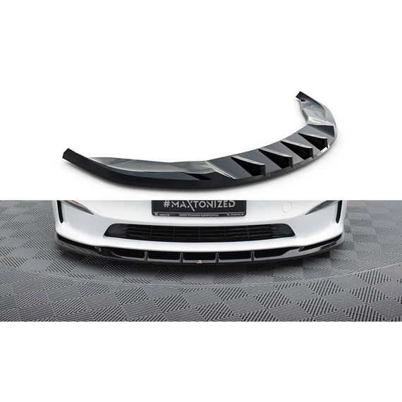 Első Splitter V.3 Tesla Model S Plaid Mk1 Facelift