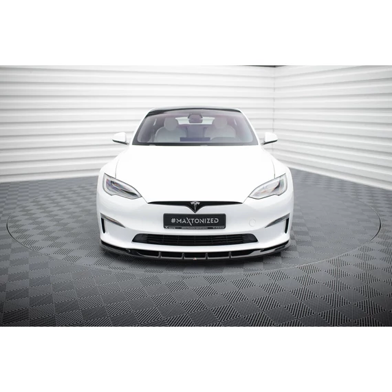 Első Splitter V.3 Tesla Model S Plaid Mk1 Facelift