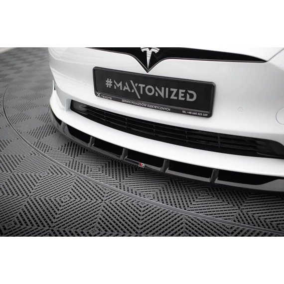 Első Splitter V.3 Tesla Model S Plaid Mk1 Facelift