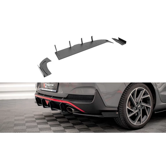 Street Pro Hátsó Oldalsó Splitter + Flaps Hyundai I30 Fastback N-Line Mk3 Facelift