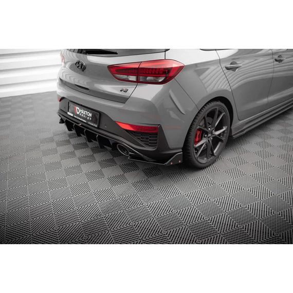 Hátsó Oldalsó Splitter V.4 + Flaps Hyundai I30 N Hatchback Mk3 Facelift
