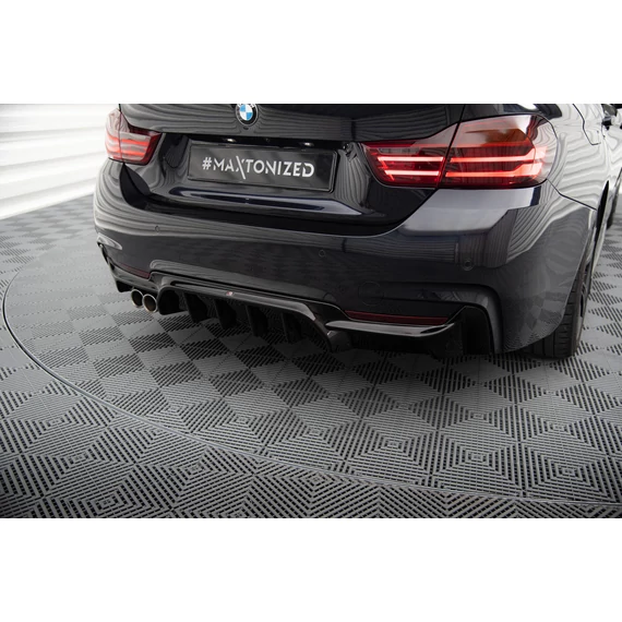 Hátsó Diffúzorok BMW 4 Coupe / Gran Coupe M-Pack F32 / F36 (Version with exhaust on one side)