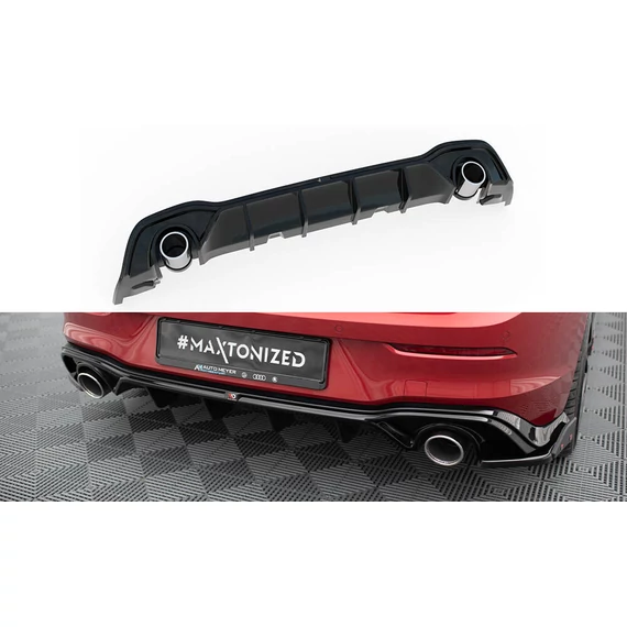 Hátsó Diffúzorok + Exhaust Ends Imitation Volkswagen Golf GTE / R-Line Mk8 / Mk8 Facelift