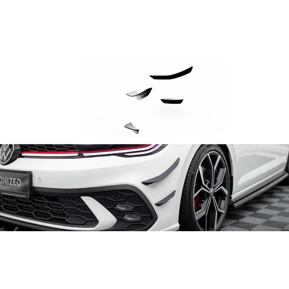 Front Bumper Wings (Canards) Volkswagen Polo GTI Mk6 Facelift