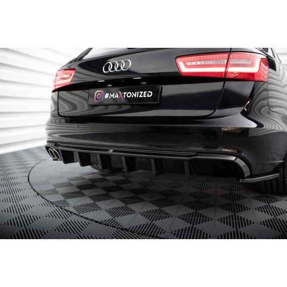 Hátsó Diffúzorok Audi A6 Avant C7 (Single side dual exhaust version)