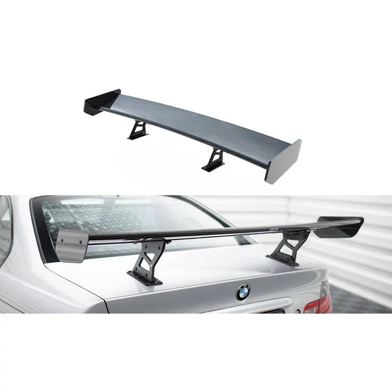 Carbon Spoiler With Internal Brackets Uprights BMW 3 Coupe E46