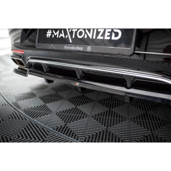 Rear Splitter (with vertical bars) Mercedes-Benz S Coupe AMG-Line C217 Facelift