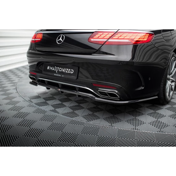 Rear Splitter (with vertical bars) Mercedes-Benz S Coupe AMG-Line C217 Facelift