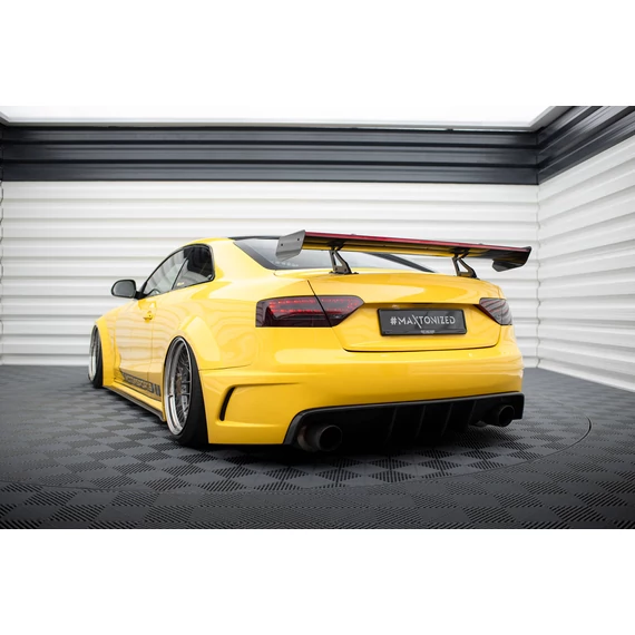 Carbon Spoiler With Upper Swan Mounting + LED Audi A5 Coupe 8T