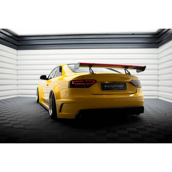 Carbon Spoiler With Upper Swan Mounting + LED Audi A5 Coupe 8T