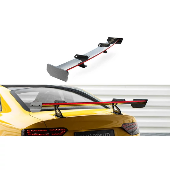 Carbon Spoiler With Upper Swan Mounting + LED Audi A5 Coupe 8T