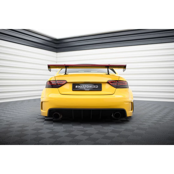 Carbon Spoiler With Upper Swan Mounting + LED Audi A5 Coupe 8T