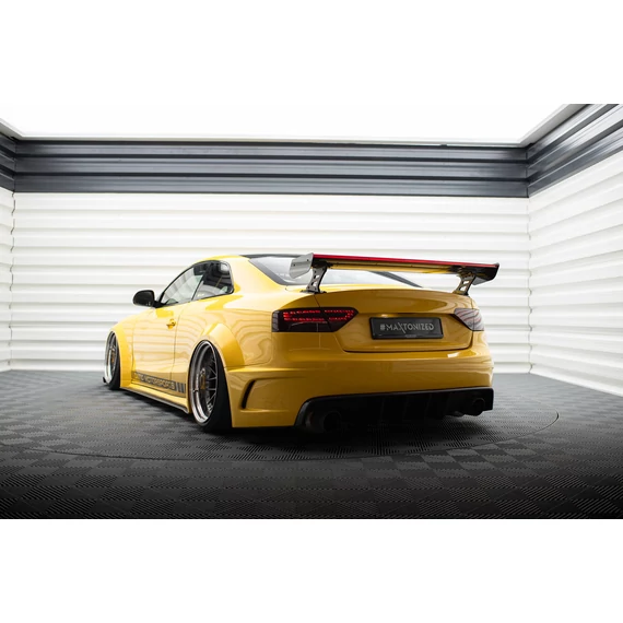 Carbon Spoiler With External Brackets Uprights + LED Audi A5 Coupe 8T