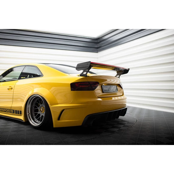 Carbon Spoiler With External Brackets Uprights + LED Audi A5 Coupe 8T