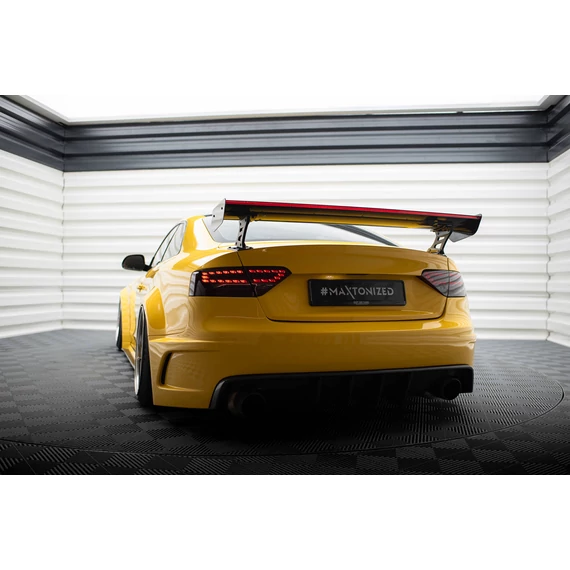 Carbon Spoiler With External Brackets Uprights + LED Audi A5 Coupe 8T