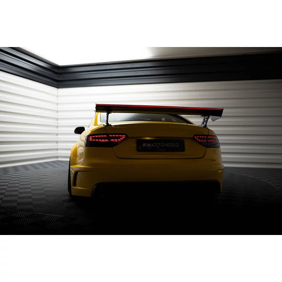 Carbon Spoiler With External Brackets Uprights + LED Audi A5 Coupe 8T