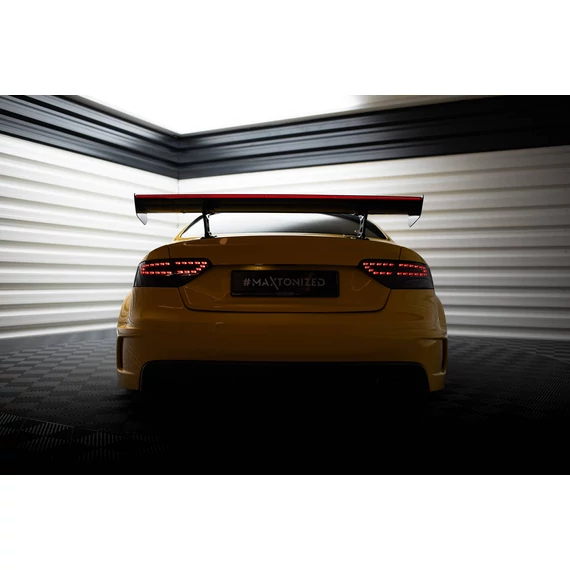 Carbon Spoiler With Internal Brackets Uprights + LED Audi A5 Coupe 8T