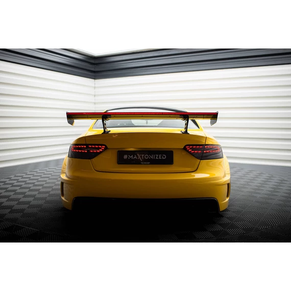 Carbon Spoiler With Internal Brackets Uprights + LED Audi A5 Coupe 8T