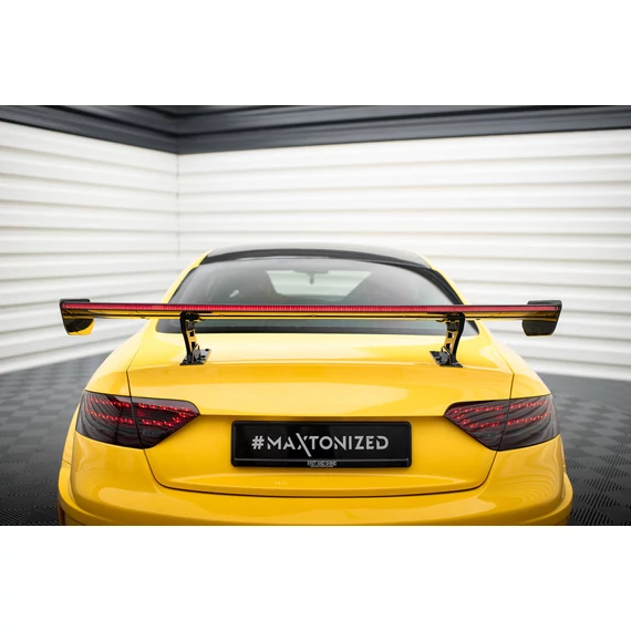 Carbon Spoiler With Internal Brackets Uprights + LED Audi A5 Coupe 8T
