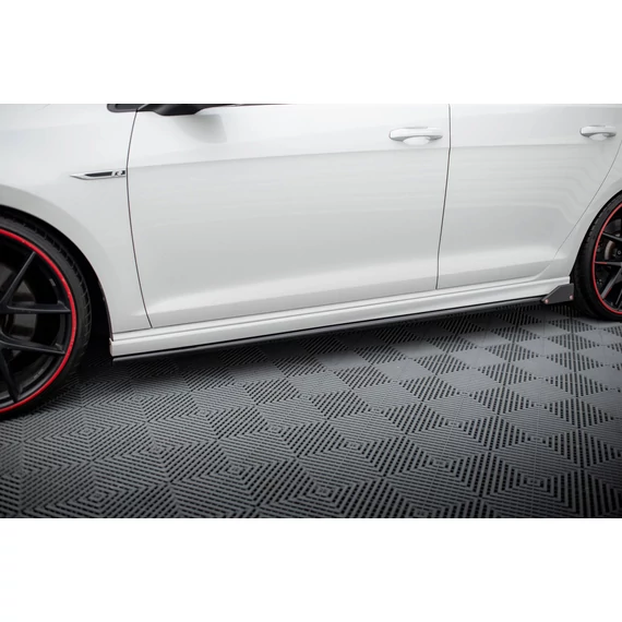 Side Skirts Diffusers V.3 + Flaps Volkswagen Golf R / R-Line Mk7