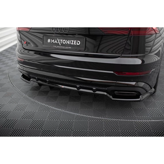 Rear Splitter (with vertical bars) V.1 Audi SQ8 / Q8 S-Line Mk1 Facelift