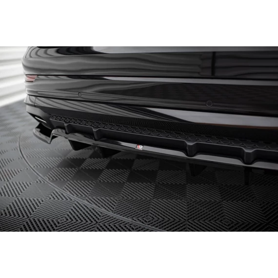 Rear Splitter (with vertical bars) V.1 Audi SQ8 / Q8 S-Line Mk1 Facelift