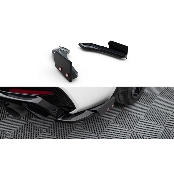 Hátsó Oldalsó Splitter V.5 + Flaps (For Hátsó Diffúzorok V.3) BMW 1 M-Pack / M140i F20 Facelift