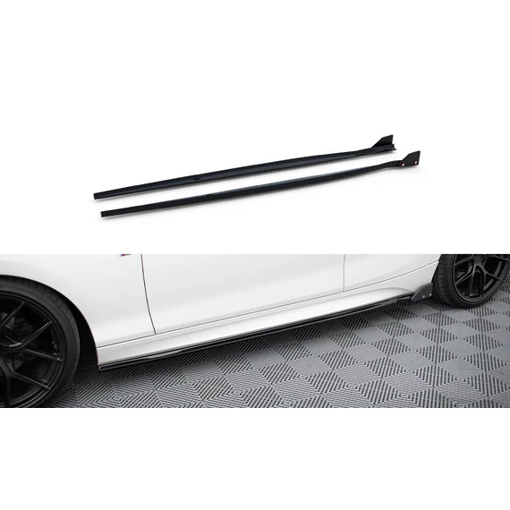 Side Skirts Diffusers V.4 + Flaps BMW 1 M-Pack / M140i F20 Facelift