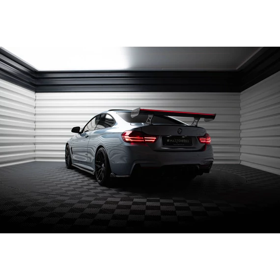 Carbon Spoiler With Internal Brackets Uprights + LED BMW 4 F32 / 4 F32 M-Pack Coupe