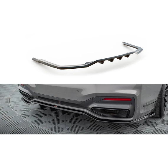 Rear Splitter (with vertical bars) V.2 BMW 7 M-Pack G11 / G12 Facelift