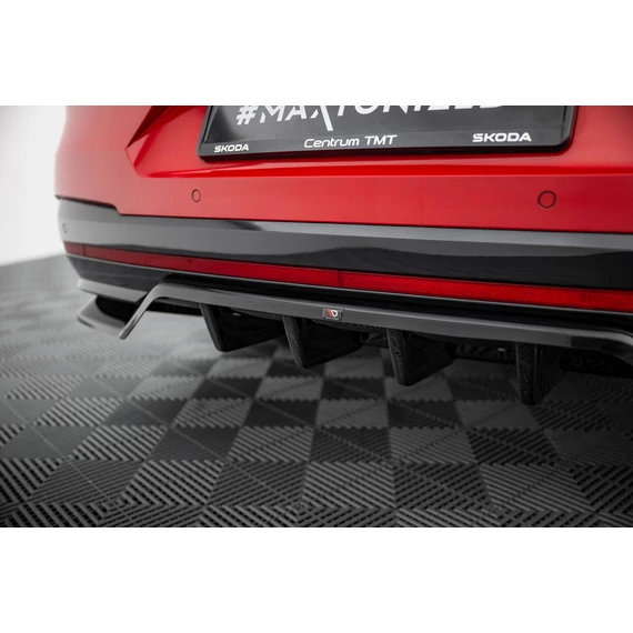 Rear Splitter (with vertical bars) Skoda Enyaq Coupe iV RS