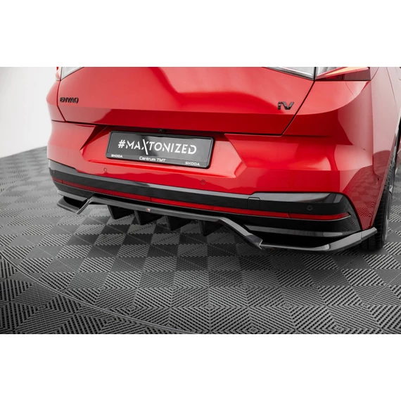 Rear Splitter (with vertical bars) Skoda Enyaq Coupe iV RS