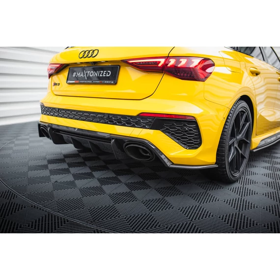 Prepreg Carbon Fiber Hátsó Oldalsó Splitter Audi RS3 Sportback 8Y