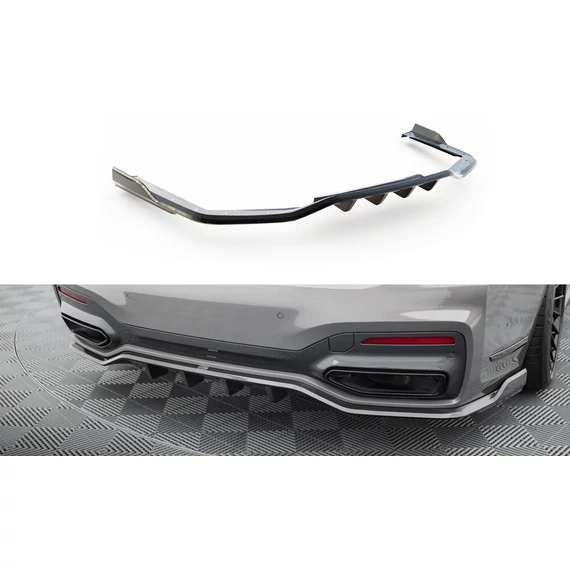 Prepreg Carbon Fiber Rear Splitter BMW 7 M-Pack G11 / G12 Facelift