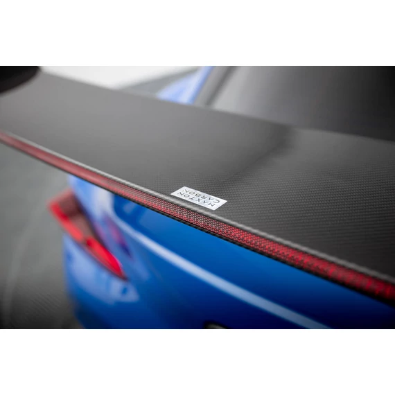 Carbon Spoiler With External Brackets Uprights + LED Toyota Supra Mk5