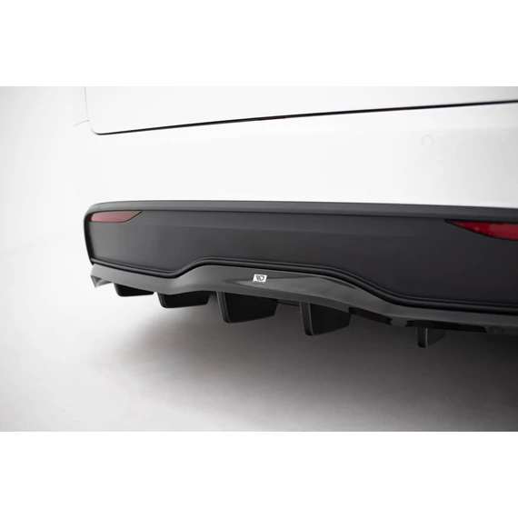 Rear Splitter (with vertical bars) V.2 Tesla Model X Mk1 Facelift