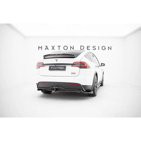 Rear Splitter (with vertical bars) V.2 Tesla Model X Mk1 Facelift