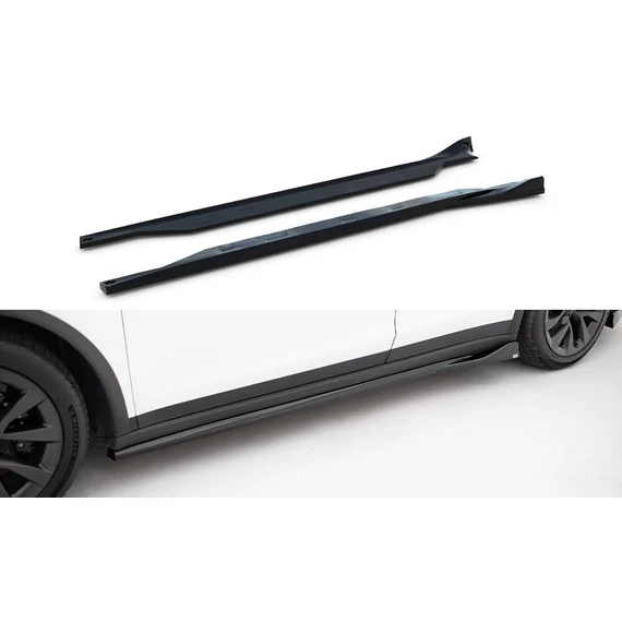 Side Skirts Diffusers V.2 Tesla Model X Mk1 Facelift