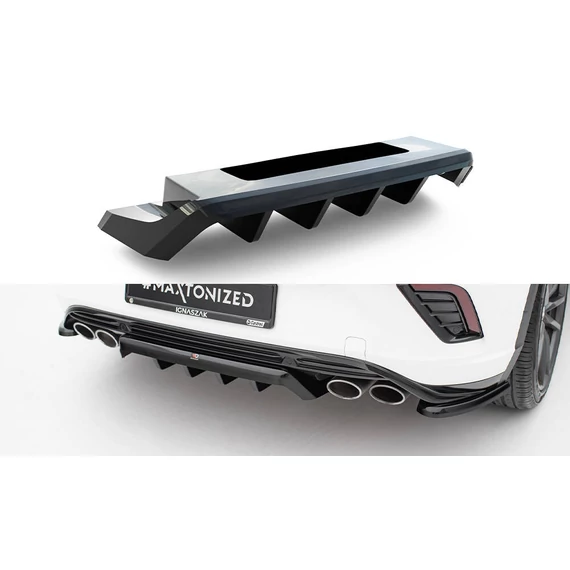 Central Rear Splitter (with vertical bars) Volkswagen T-Roc R Mk1