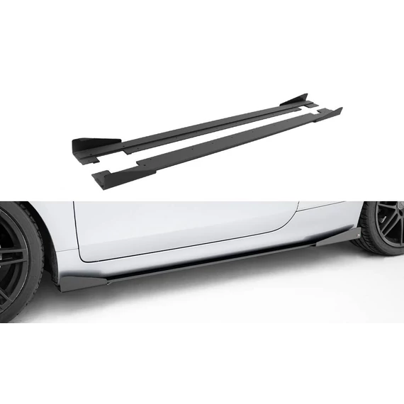 Street Pro Side Skirts Diffusers + Flaps Audi TT S / TT S-Line 8J Facelift