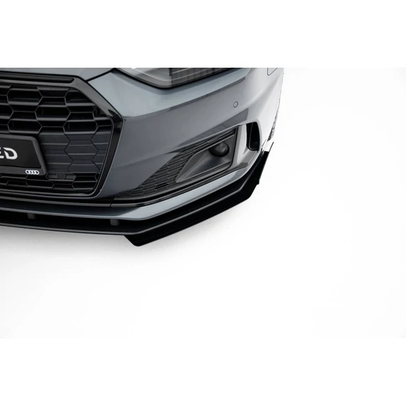 Street Pro Első Splitter + Flaps Audi A5 F5 Facelift
