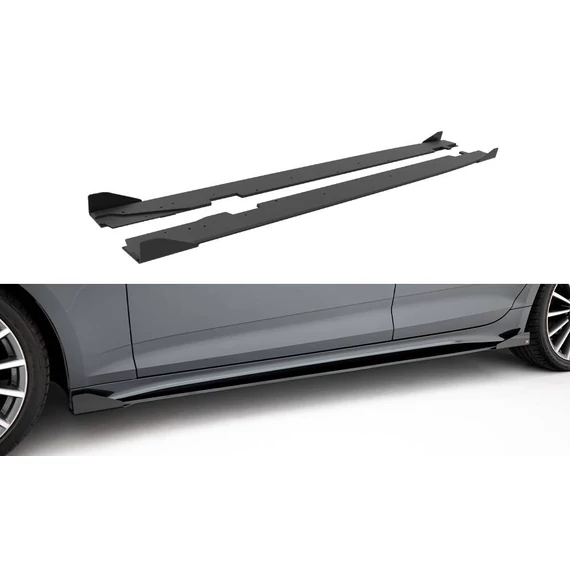 Street Pro Side Skirts Diffusers + Flaps Audi A5 Sportback F5 Facelift