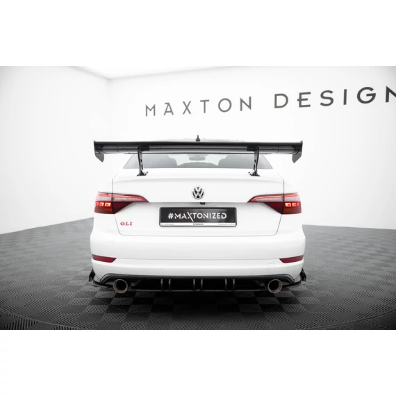 Carbon Spoiler With Internal Brackets Uprights Volkswagen Jetta GLI Mk7