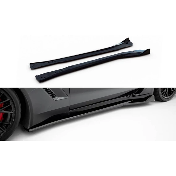 Side Skirts Diffusers Chevrolet Corvette Z06 C7