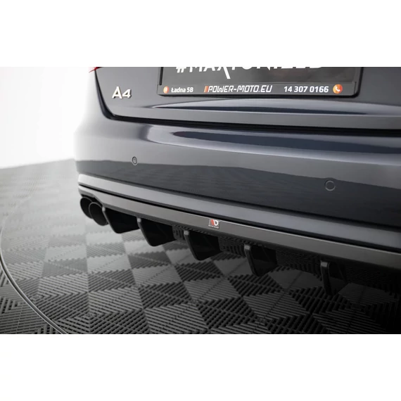 Hátsó Diffúzorok Audi A4 B8 Facelift (Single side dual exhaust version)