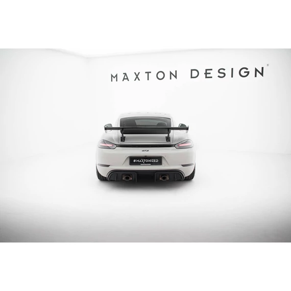 Carbon Spoiler With Internal Brackets Uprights V.2 Porsche 718 Cayman 982c