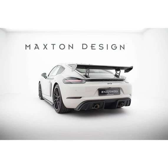 Carbon Spoiler With Internal Brackets Uprights V.2 Porsche 718 Cayman 982c